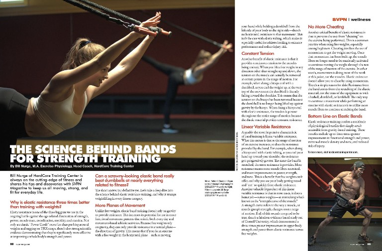 SVPN Article about strength training, explains why resistance bands are better than weights